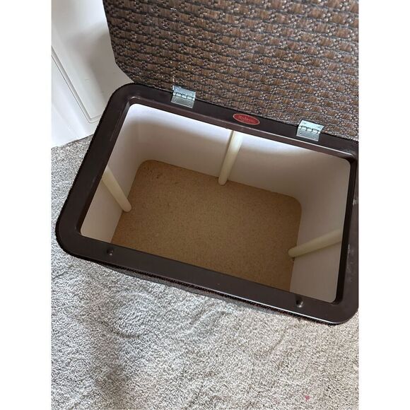 Vintage Redman wicker sewing bench - Picture 5 of 10